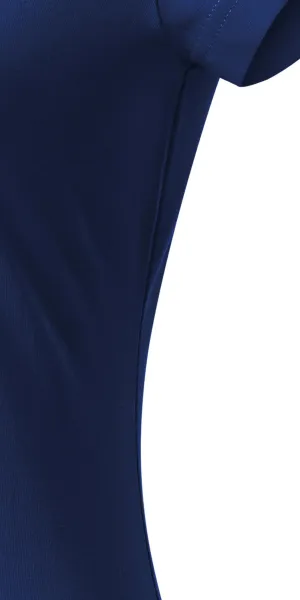 Dames slim fit T-shirt met V-halslijn - Gesneden met zijnaden