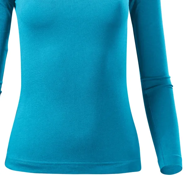 Dames T-shirt met lange mouwen - Licht getailleerde snit