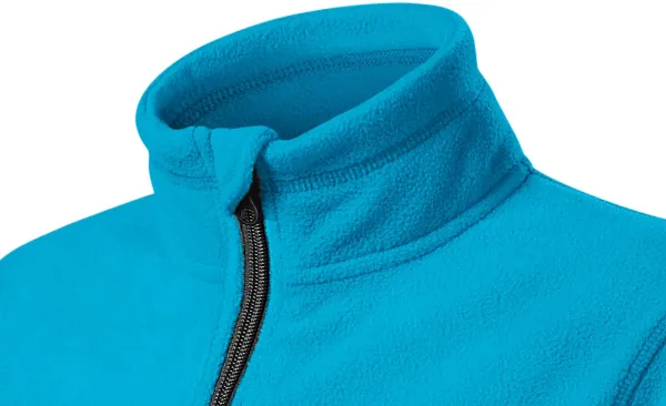 Contrasterend fleecejack voor kinderen - Verhoogde kraag ter bescherming tegen kou in de nek