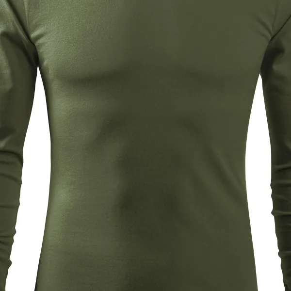 Heren T-shirt met lange mouwen - Licht getailleerde snit