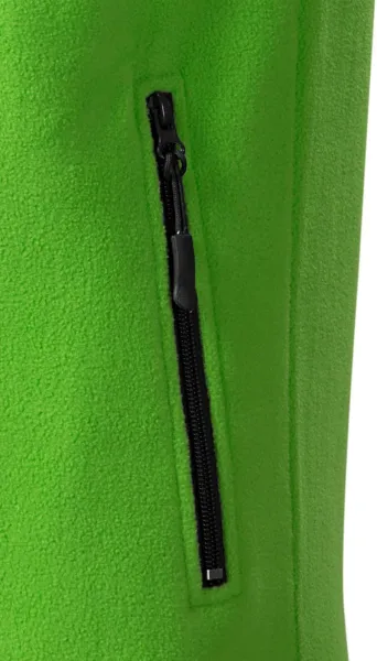 Contrast vest van fleece - Praktische zakken met rits