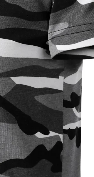 Camouflage T-shirt voor kinderen - Gesneden met zijnaden