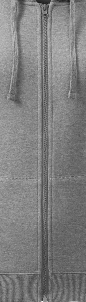 Damessweatshirt met capuchon - Ritssluiting in dezelfde kleur als de sweater.