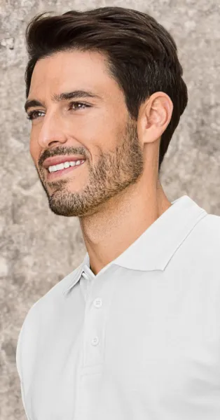 Los poloshirt voor heren - 3-knoops sluiting