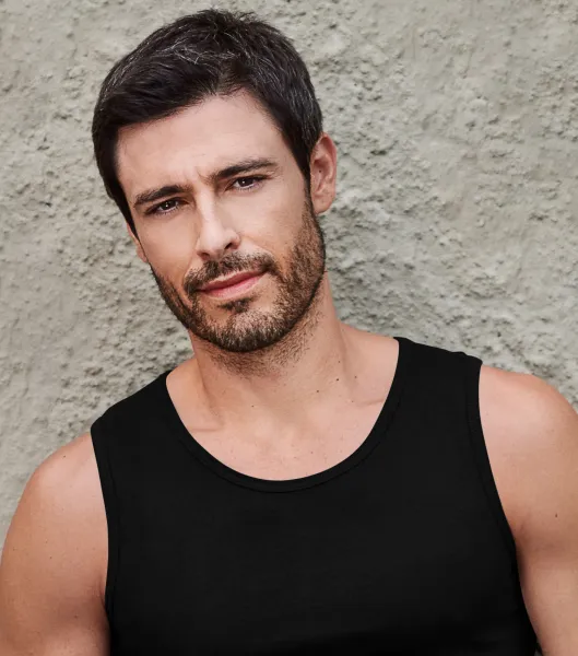 Tanktop voor heren - Klassieke ronde halslijn