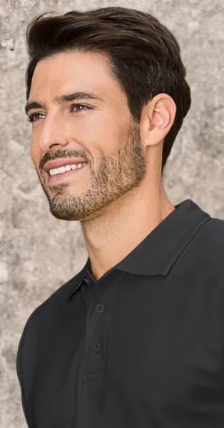 Los poloshirt voor heren - 3-knoops sluiting