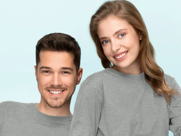Lichtgewicht T-shirt met lange mouwen - Klassieke ronde halslijn