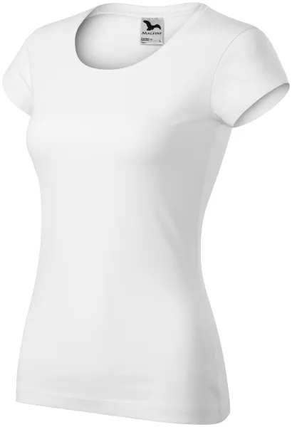 Dames slim fit T-shirt met ronde halslijn - Comfortabel katoenen dames T-shirt