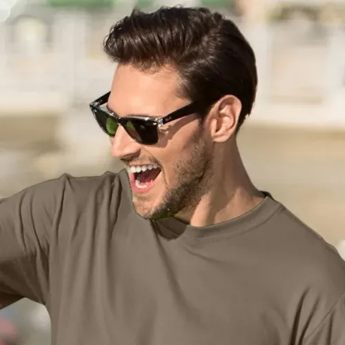 Klassiek T-shirt voor heren - Klassieke ronde halslijn