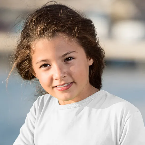 Kinder T-shirt met lange mouwen - Klassieke ronde halslijn