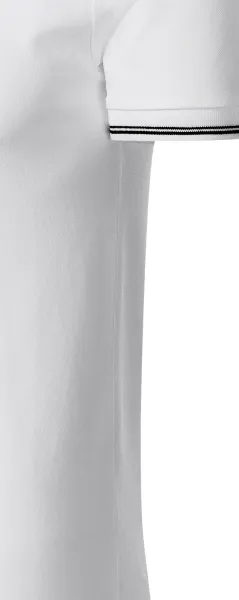 Contrasterend poloshirt voor heren - Gesneden met zijnaden