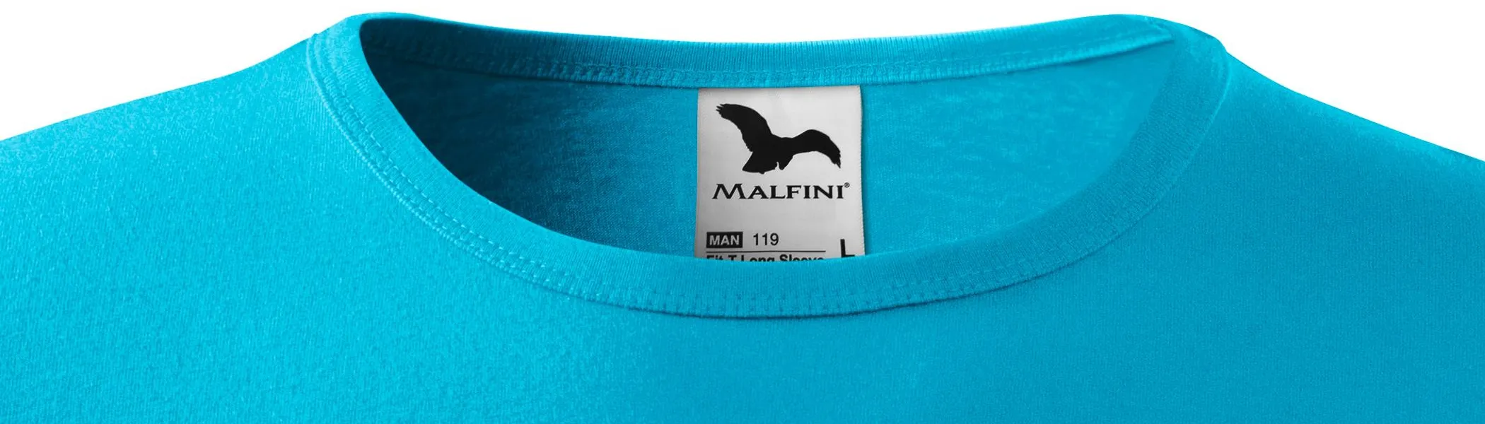 Heren T-shirt met lange mouwen - Klassieke ronde halslijn